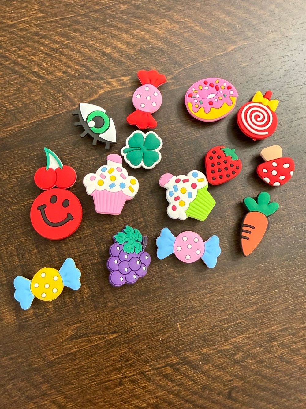 Crocs shoes charms Kids Decorative Toy Charms Pack - Colorful Fruit & Sweets Set
